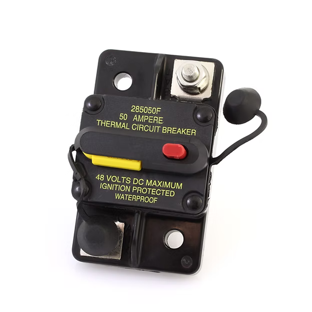 Eaton 285050F-121-S 50 amp resettable thermal circuit breaker