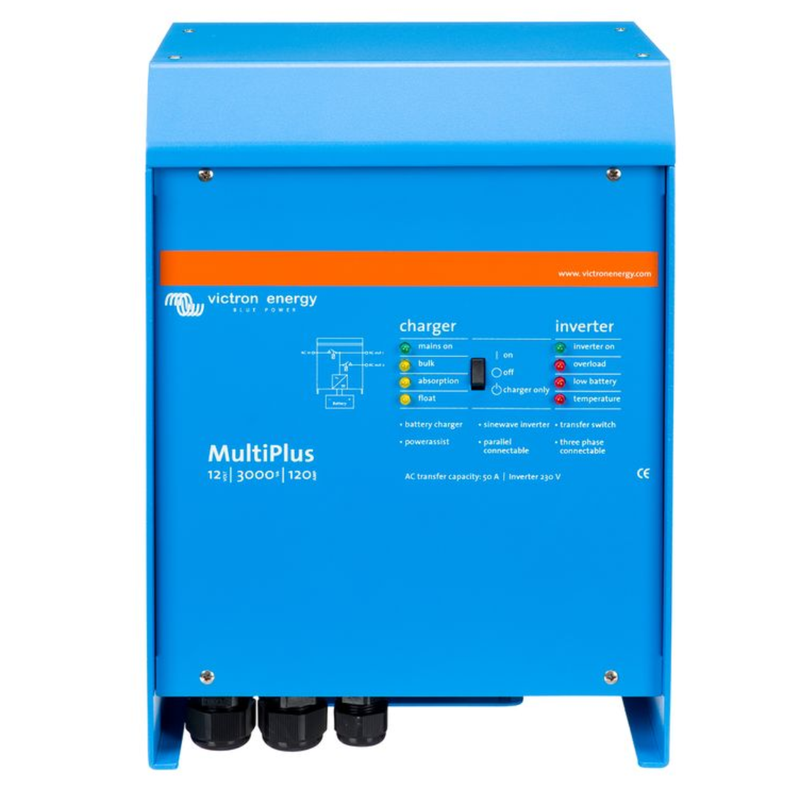 Victron MultiPlus 12/3000/120-50 inverter/charger, silver enclosure