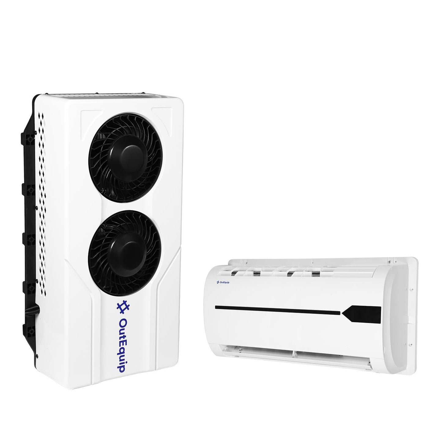 OutEquip 12V dual-fan mini split air conditioner