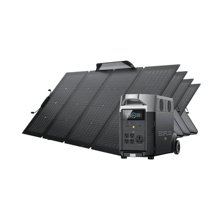 EcoFlow DELTA Pro + 220W Bifacial Solar Panel Bundle