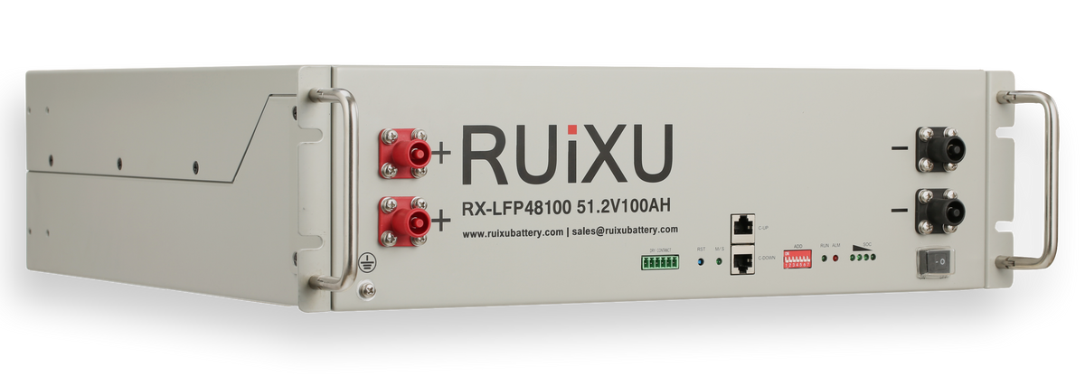RUiXU RX-LFP48100 48V 100Ah 5.12kWh 19 Inch Server Rack Mounted Battery
