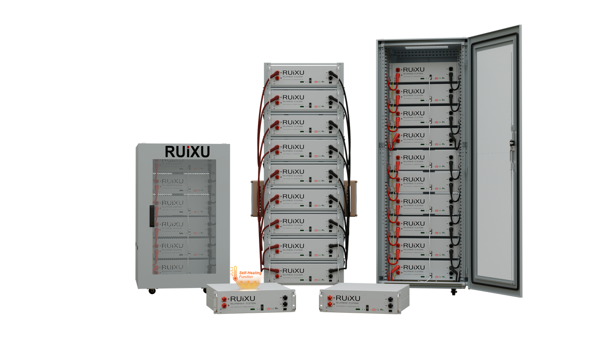 RUiXU RX-LFP48100-H 48V 100Ah 5.12kWh Self-Heating Server Rack Lithium Battery