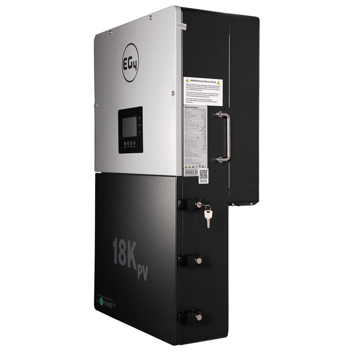 EG4 18kPV Hybrid Inverter — 18,000W PV Input / 12,000W Output, 48V Split Phase