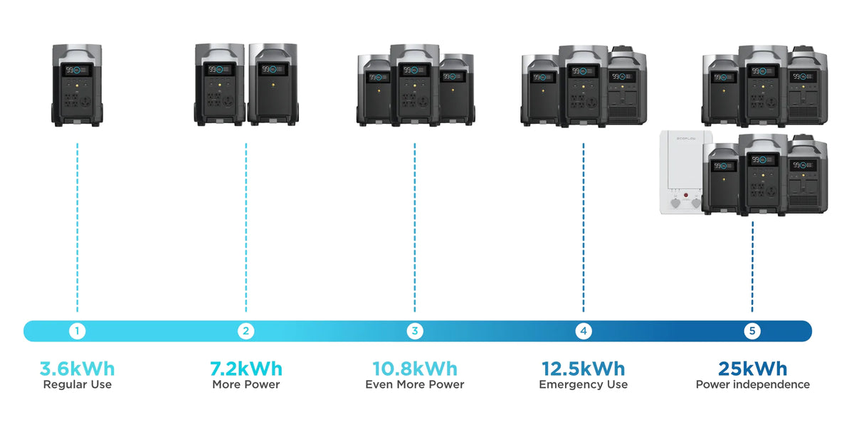 EcoFlow DELTA Pro + 220W Bifacial Solar Panel Bundle