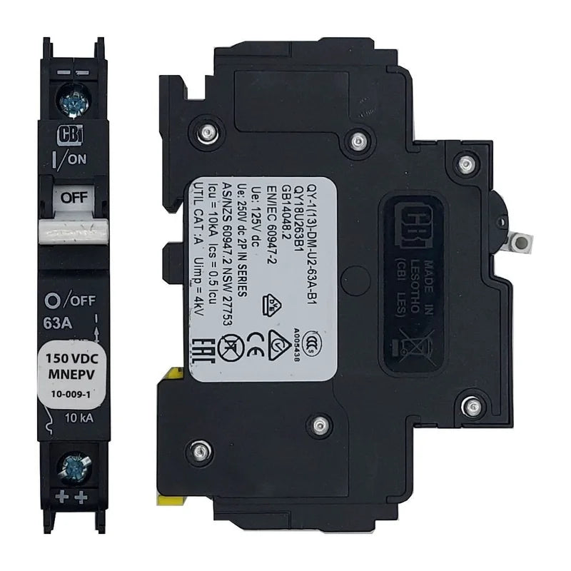 Midnite Solar MNEPV Resettable Breakers (10-63A)