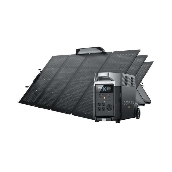 EcoFlow DELTA Pro + 220W Bifacial Solar Panel Bundle