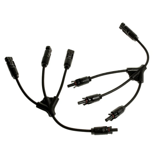 MC4 3-into-1 parallel connector cable for solar panels