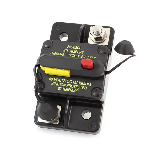 Eaton 285080F-121-S 80 amp resettable thermal circuit breaker