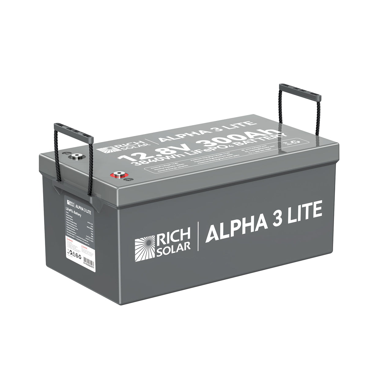Rich Solar Alpha 3 Lite 12V 300Ah LiFePO4 Battery