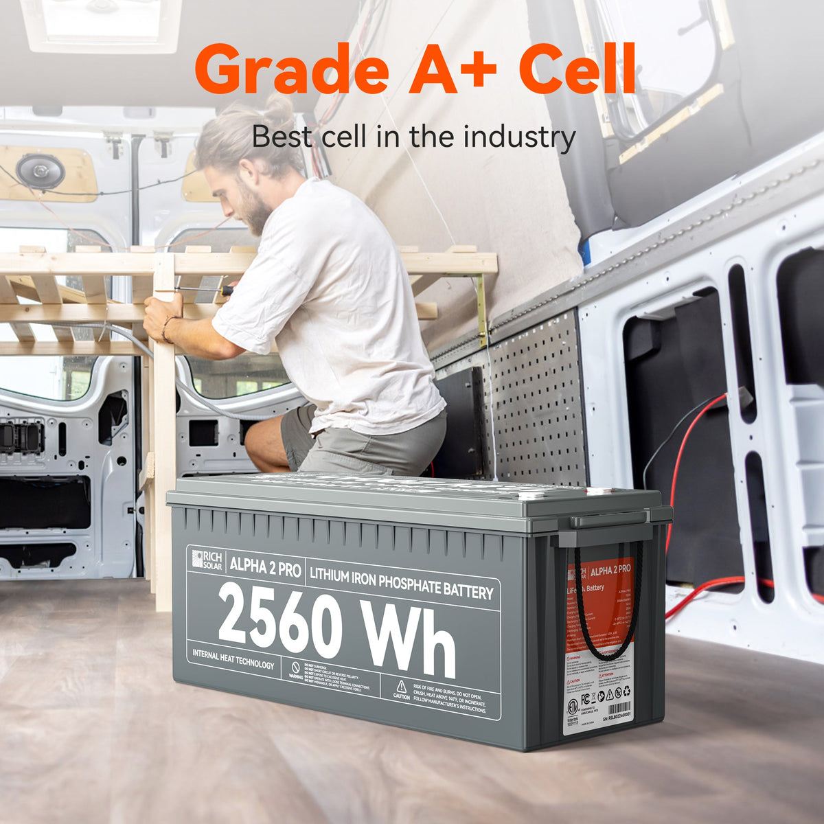 Rich Solar Alpha 2 Pro 12V 200Ah LiFePO4 Battery