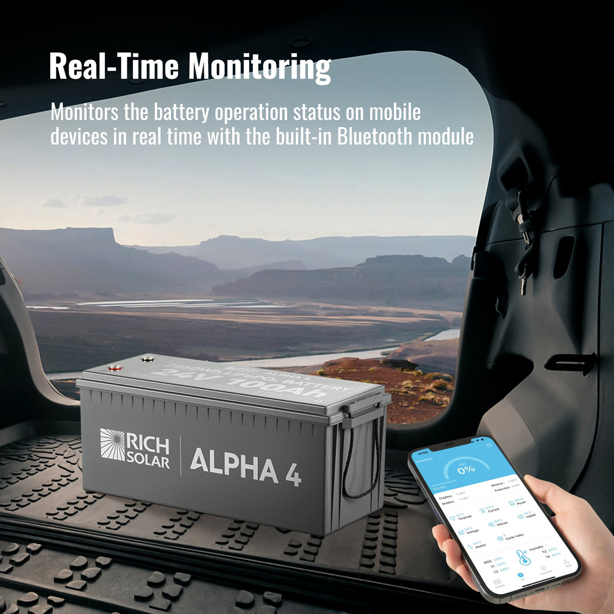 Rich Solar Alpha 4 24V 100Ah LiFePO4 Battery