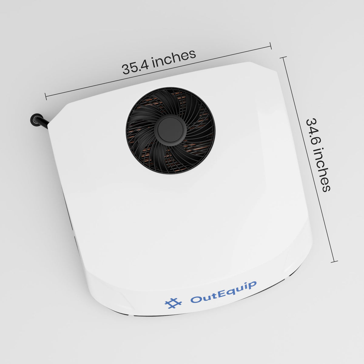 OutEquip Glacier Pro 12V RV Air Conditioner — 11,500 BTU with Heat Pump