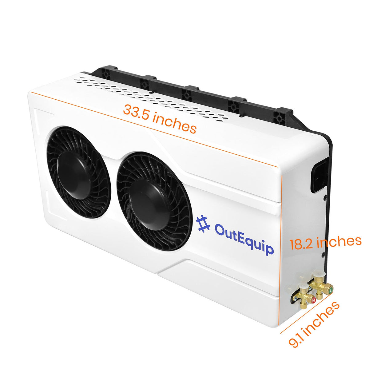 OutEquip 12V Mini Split Air Conditioner — 12,500 BTU Dual-Fan