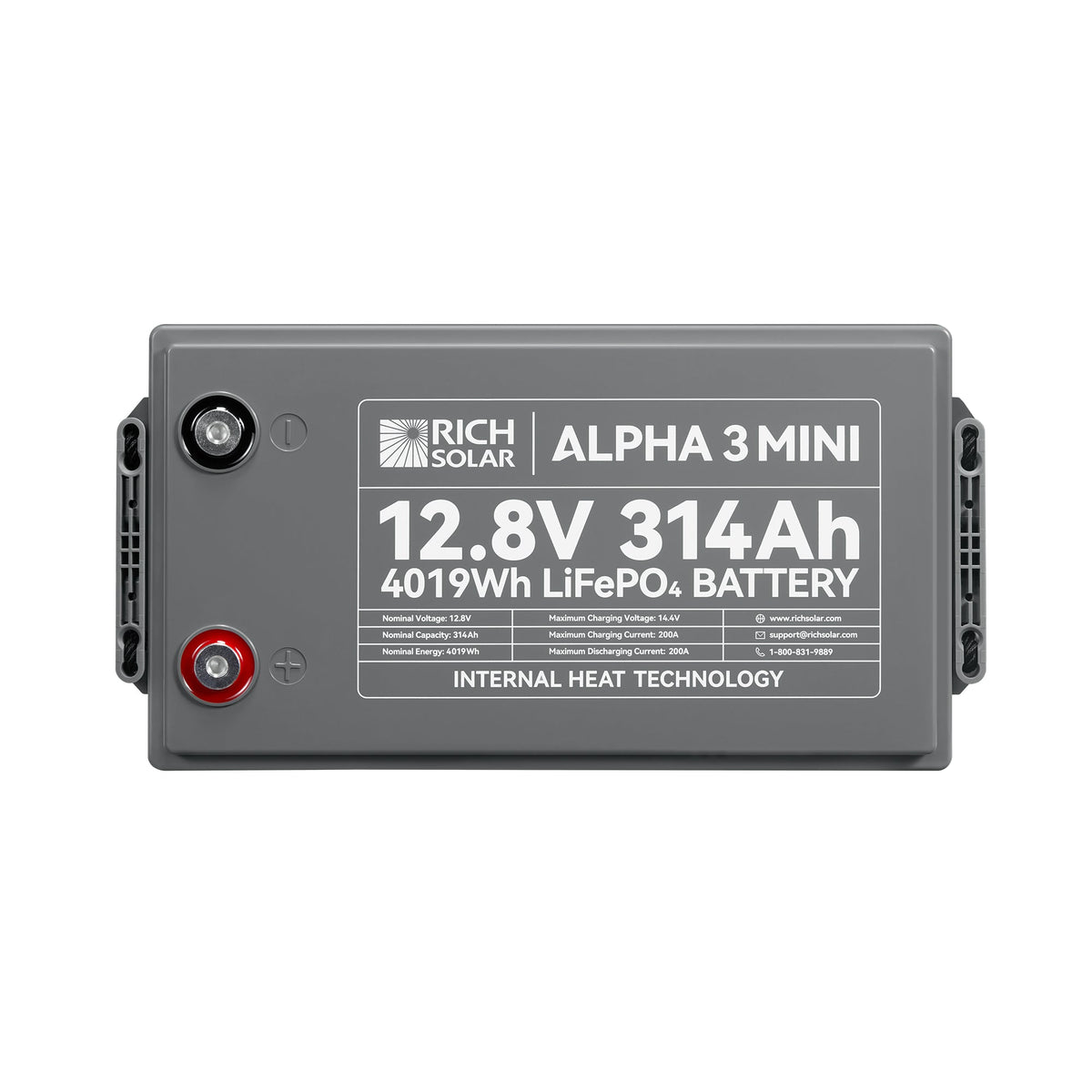 Rich Solar ALPHA 3 MINI 12V 314Ah LiFePO4 Battery