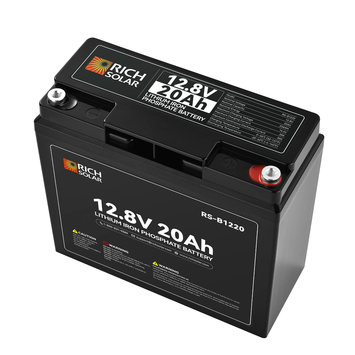 Rich Solar 12V 20Ah LiFePO4 Battery