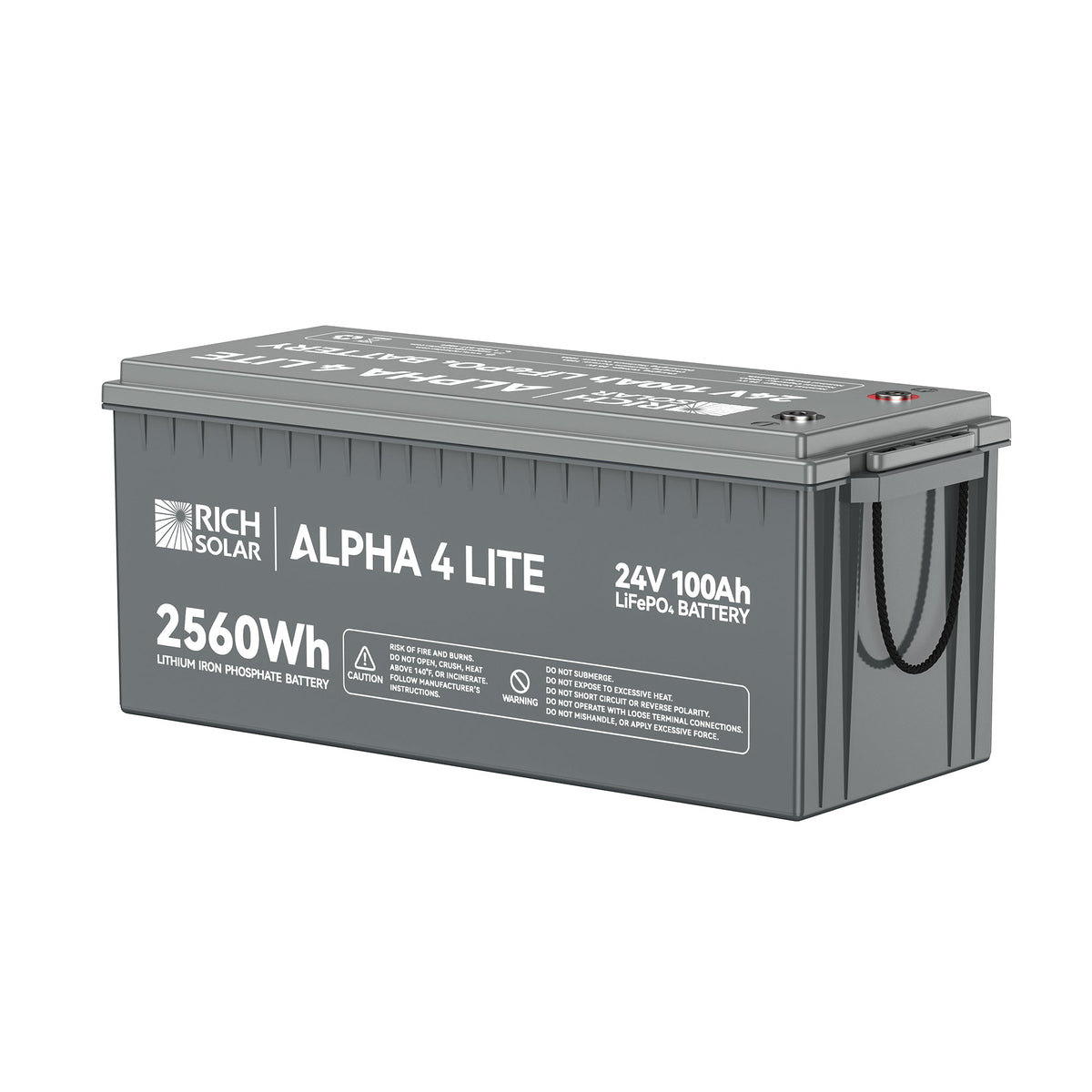 Rich Solar ALPHA 4 LITE 24V 100Ah LiFePO4 Battery