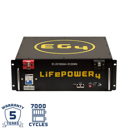 EG4 LifePower4 48V 100Ah server rack lithium battery