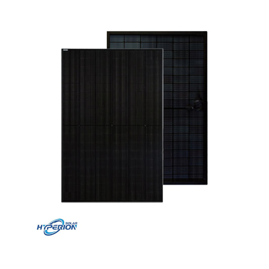 Hyperion 405W bifacial monocrystalline solar panel, black frame