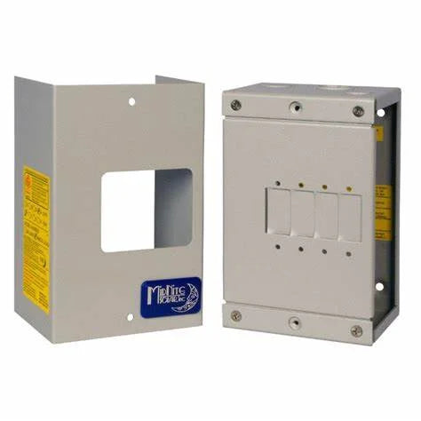 MidNite Solar MNEDCQUAD aluminum breaker enclosure