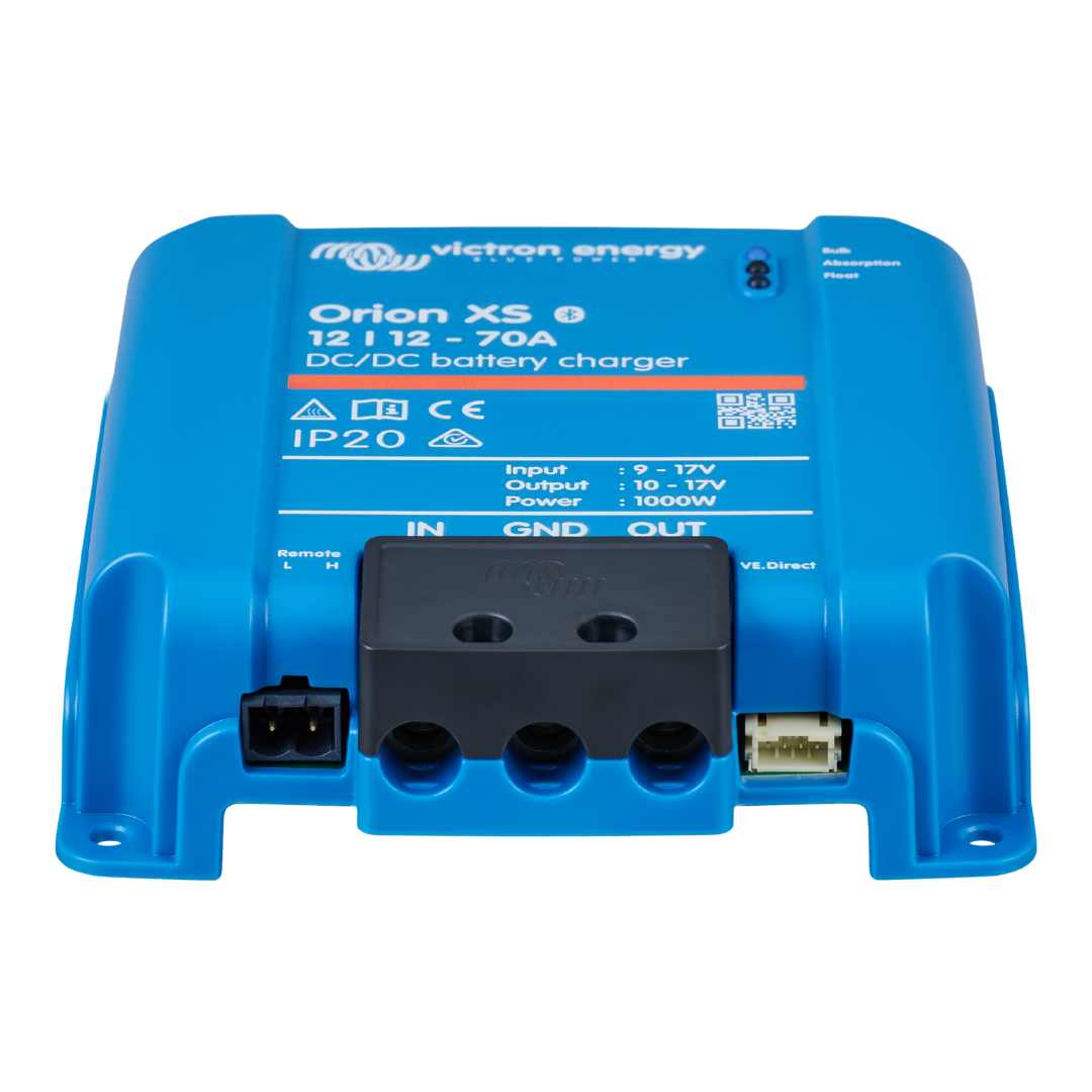 Victron Orion XS 12/12-70 DC-DC battery charger, top view