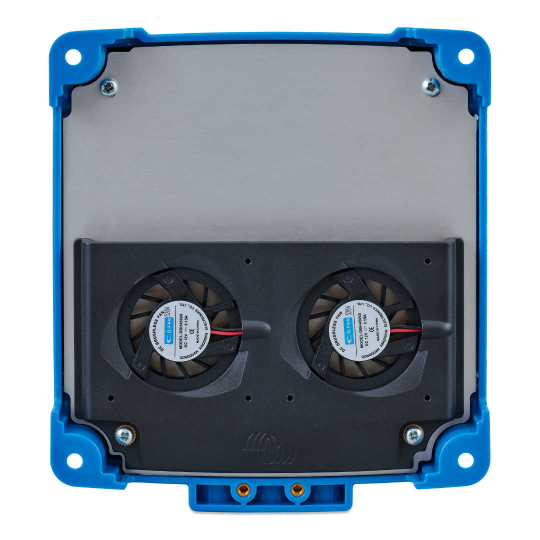 Victron Orion XS 12/12-70 DC-DC battery charger, side view showing terminals