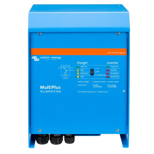 Victron MultiPlus 12/3000/120-50 inverter/charger, silver enclosure
