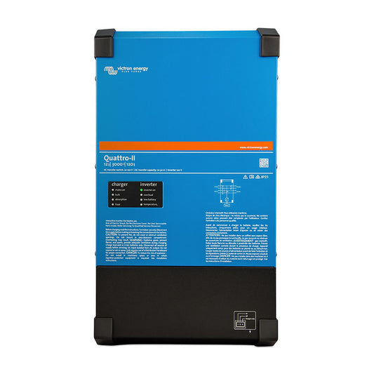 Victron Quattro-II 12/3000/120-50/50 inverter/charger, blue