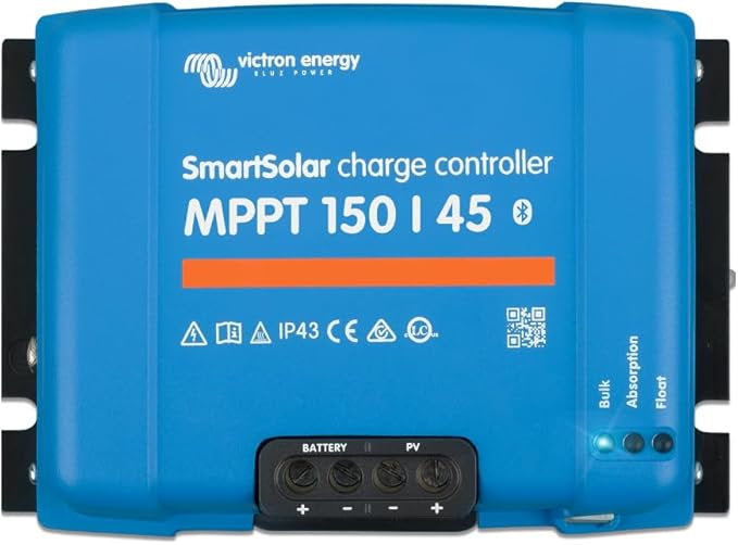 Victron SmartSolar MPPT 150/45 charge controller, blue enclosure