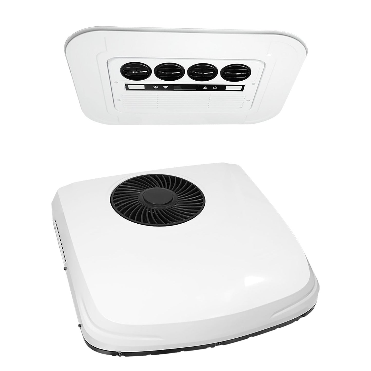 OutEquip 12V top-mounted RV air conditioner with heater