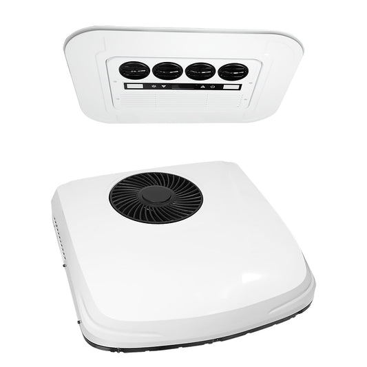 OutEquip 12V top-mounted RV air conditioner with heater
