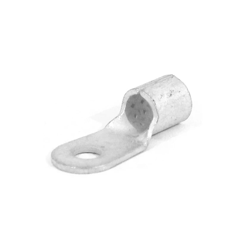 Number 6 AWG tinned copper ring terminal lug