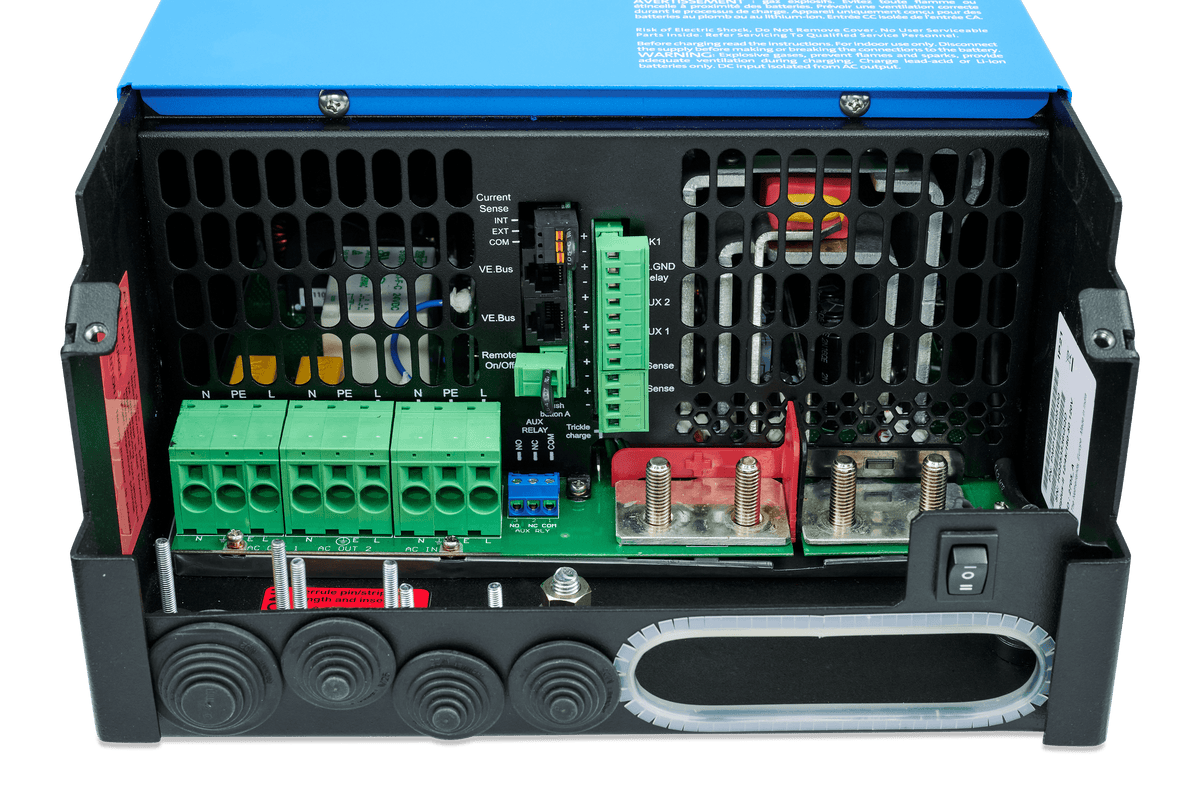 Victron MultiPlus-II 12/4000/160-50 120V, connection compartment