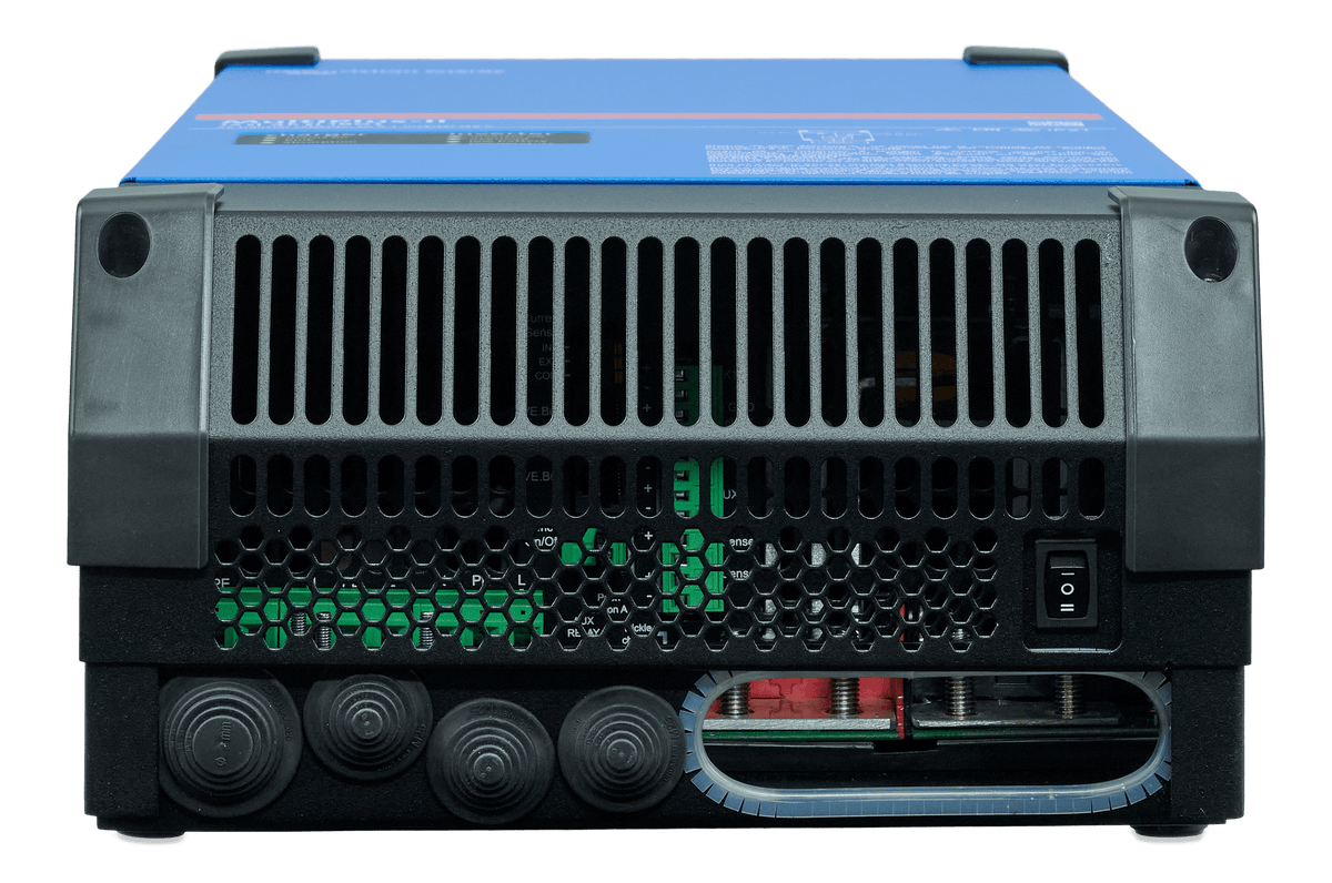 Victron MultiPlus-II 12/4000/160-50 120V, bottom view showing cable entry
